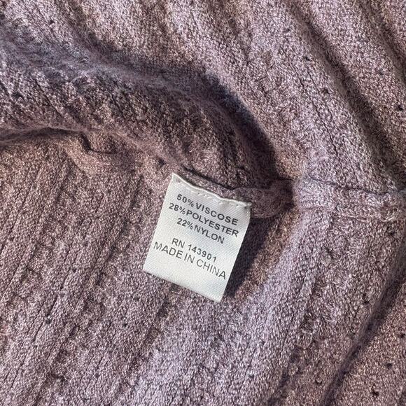 COCO + CARMEN Light Purple Sweater Hooded Vest Size XXL - Picture 3 of 5